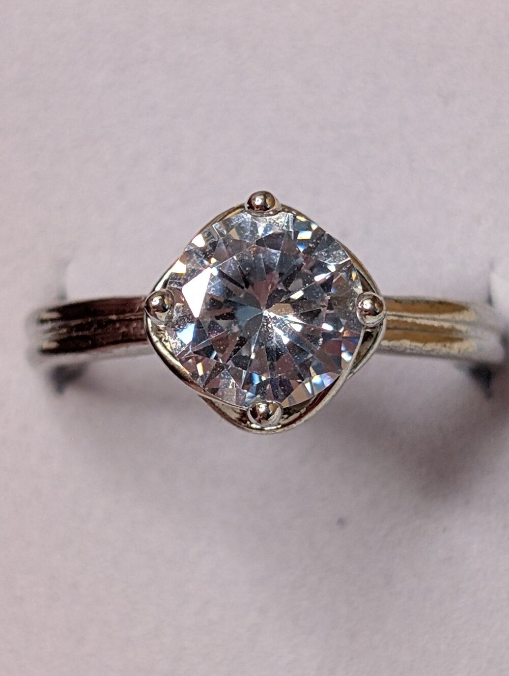 3 for $25 Fragrant Jewels Size 7.5 Ring Clear CZ NWOT